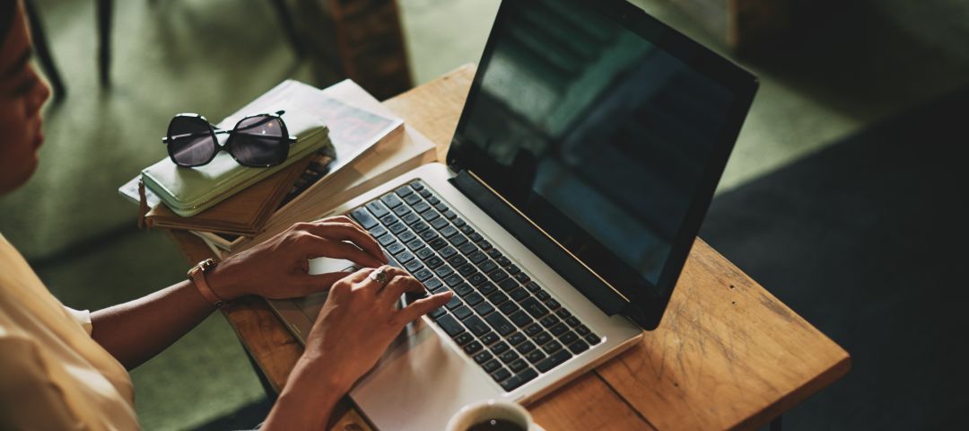 Woman Using Laptop