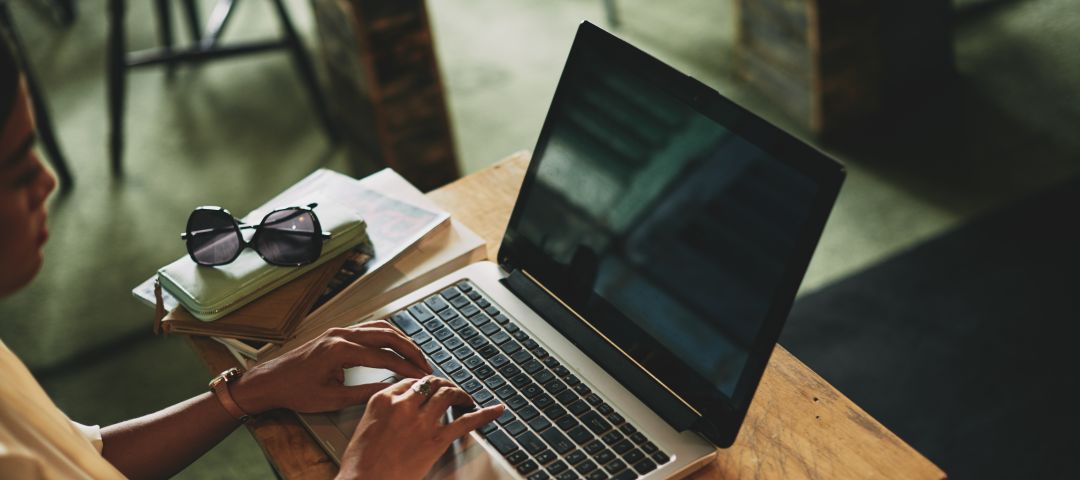 Woman Using Laptop