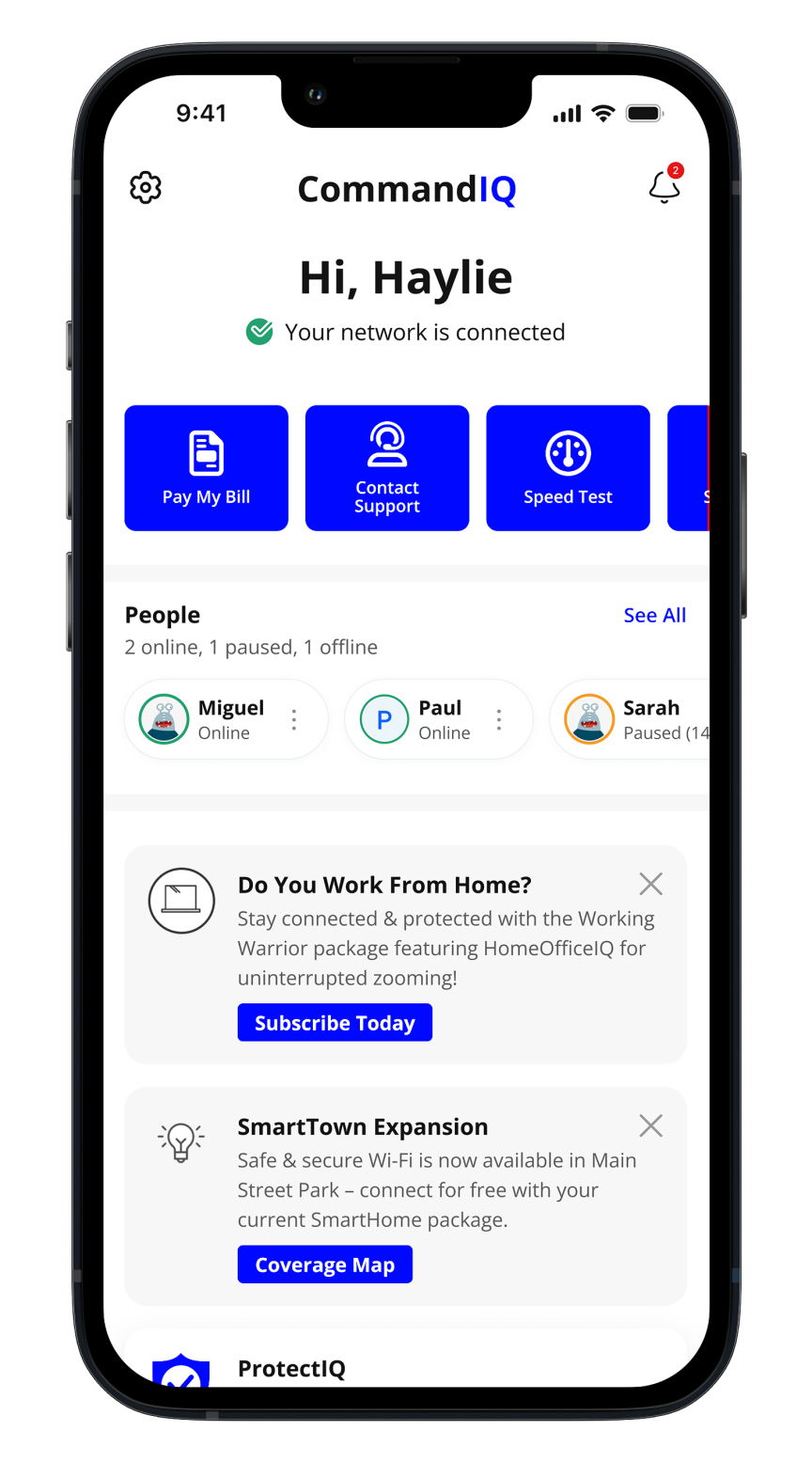 CommandIQ Gen 3 App Screen
