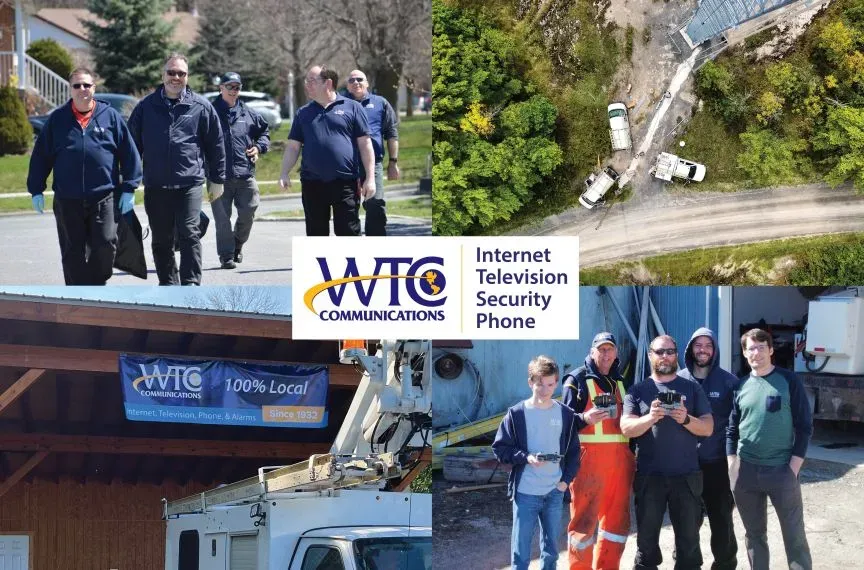 WTC Communications - Photo collage of our friendly local technicians, support team, and staff from all our Eastern Ontario locations.