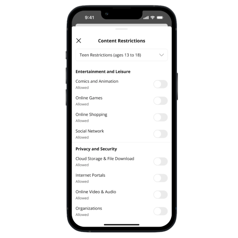 Content Restrictions